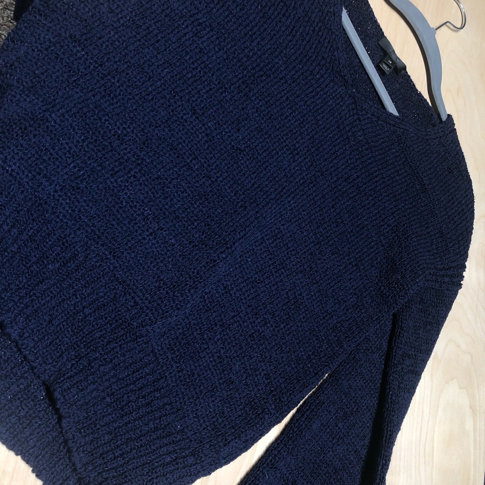 J. Crew Navy V-Neck Sweater